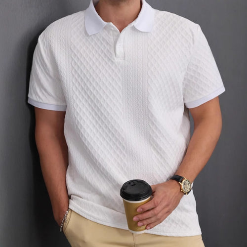 2026 Signature Ivory Knit Polo