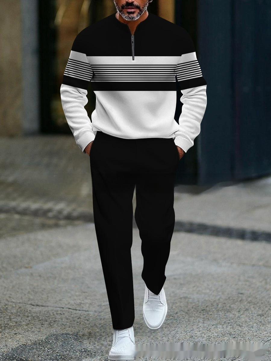 The Noir Quarter-Zip Set